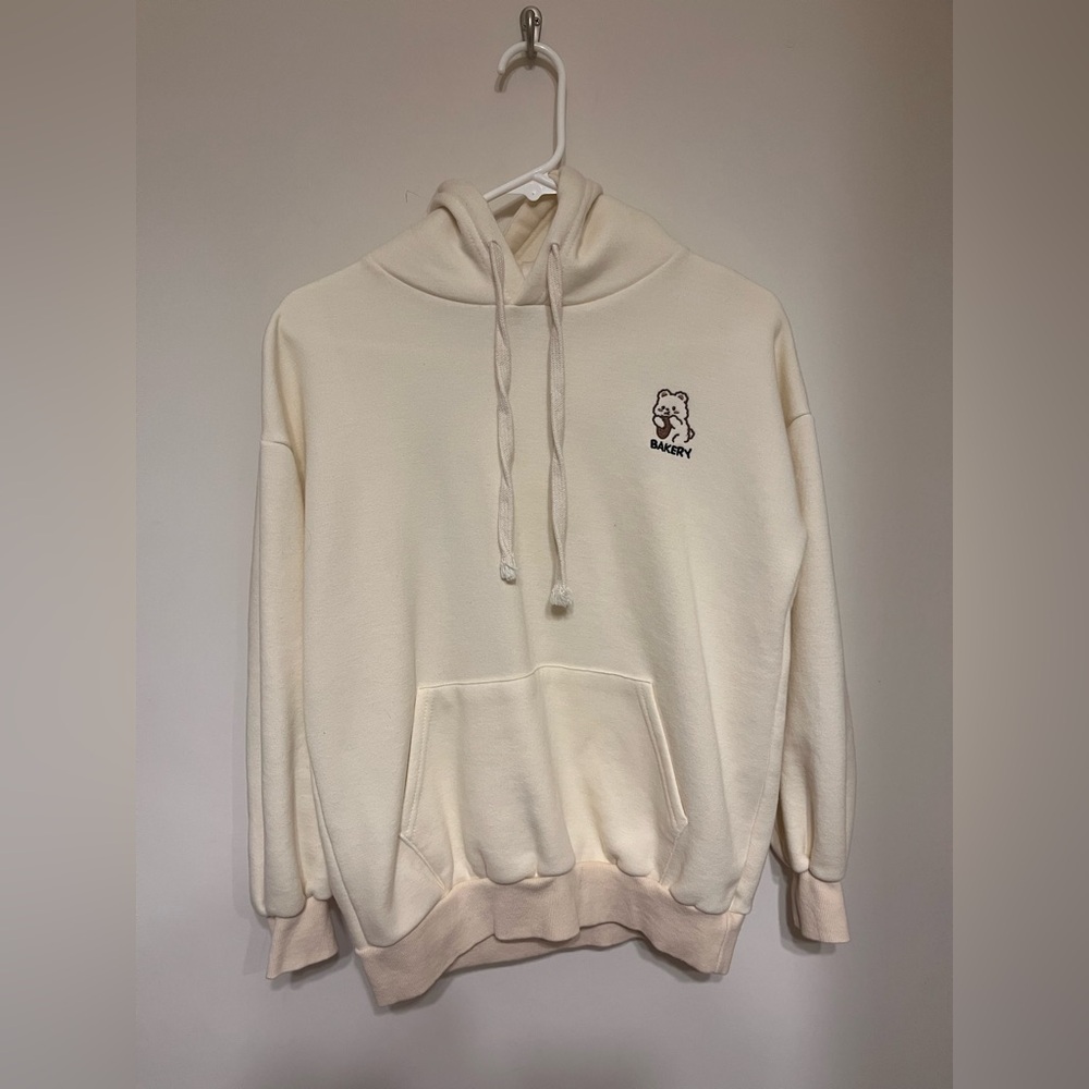 jackpot s cream hoodie teddy bear bakery cute